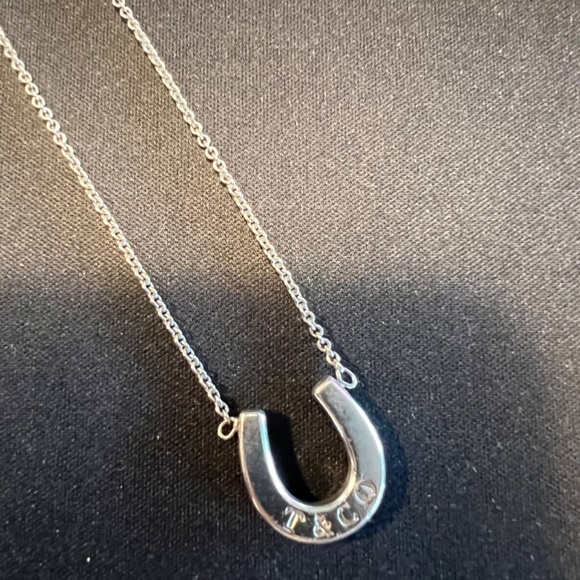 Tiffany & Co. sterling silver 16” horseshoe pendant necklace - Picture 3 of 7